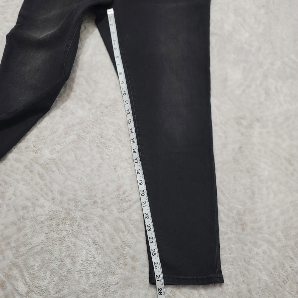 Lauren Ralph Lauren High-Rise Skinny Ankle Jean Women's Size14 Empire Black Wash - Picture 11 of 15